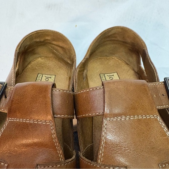 Josef Seibel Women’s 36 Fisherman Sandals Leather Square Closed Toe Cage Shoe - Picture 9 of 12